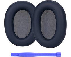 Vervangende Oorkussens voor Sony WH-1000XM6 Noise Cancelling Hoofdtelefoon van MMOBIEL - Memory Foam en Protein PU Koptelefoon Oorkussens - Noise Isolation Earpads – Blauw