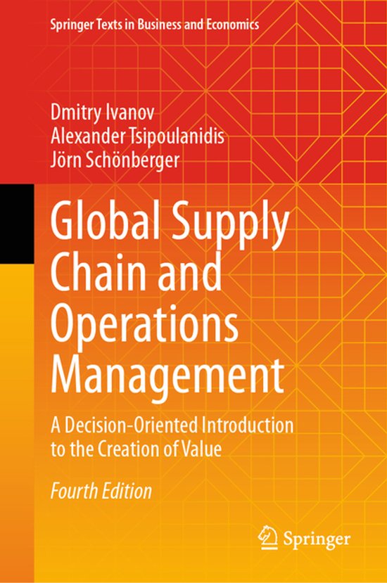 Springer Texts in Business and Economics- Global Supply Chai ... - cover