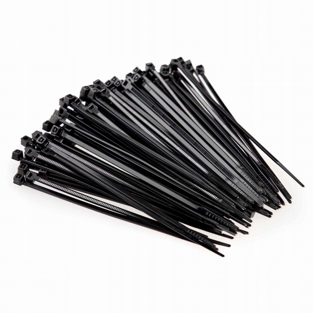 Zwarte Nylon Kabelbinders 2,5x160mm - 100 Stuks