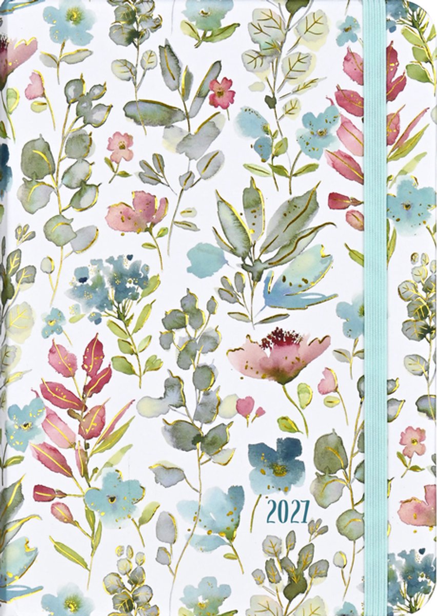 Floral Watercolor 16 maanden Agenda 2027