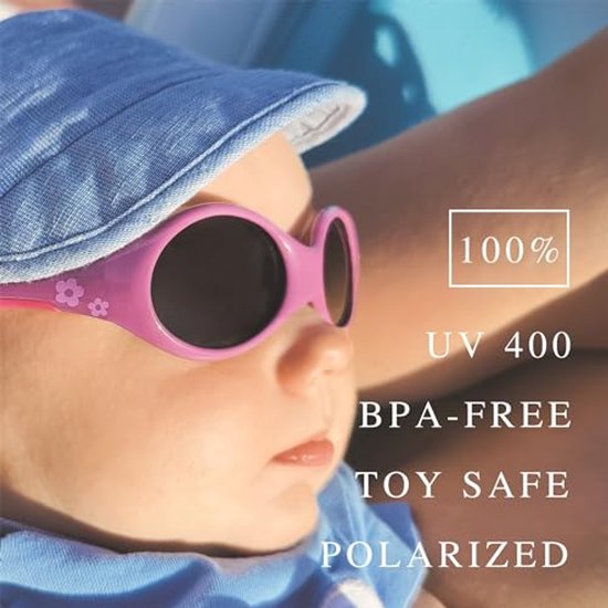 Zonnebril voor Baby's 0-24 Maanden met 100% UV-bescherming en Gepolariseerde Lenzen — afbeelding 5