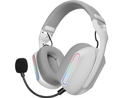 Mars Gaming MHW-PRO - Draadloze Gaming Headset - RGB - Wit