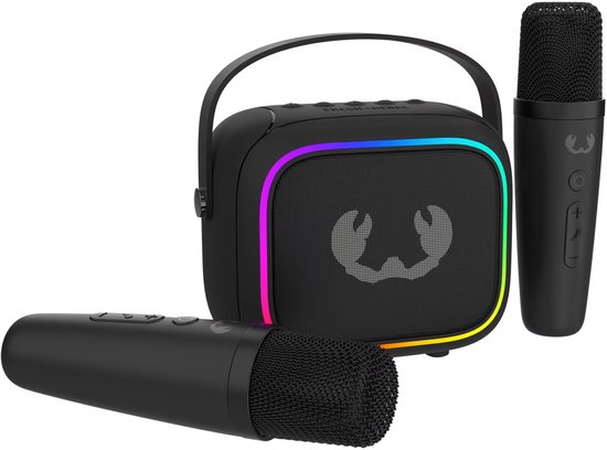 Fresh ’n Rebel Kids draadloze karaoke-set - ZWART