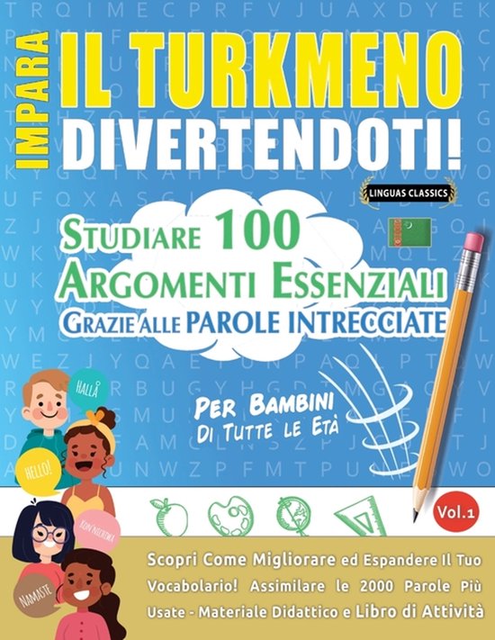 Impara Il Turkmeno Divertendoti! - Per Bambini - cover