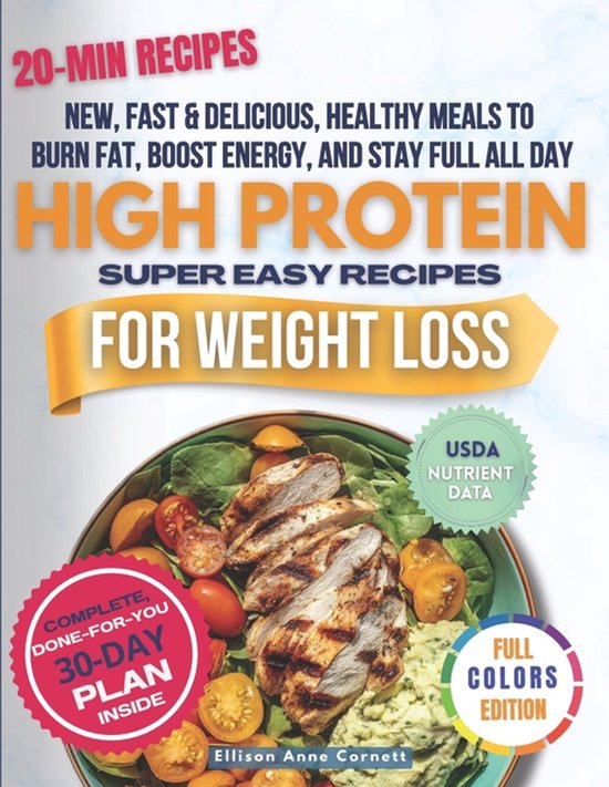 High Protein Super Easy Recipes for Weight Loss - cover