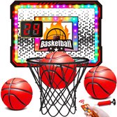 Pro Mini Panier De Basket Pour Enfants, Intérieur Mini Panier Basketball, Planche De Basket-Ball En PVC Sans Chocs Pour Montage Mural, Avec 3 Balles