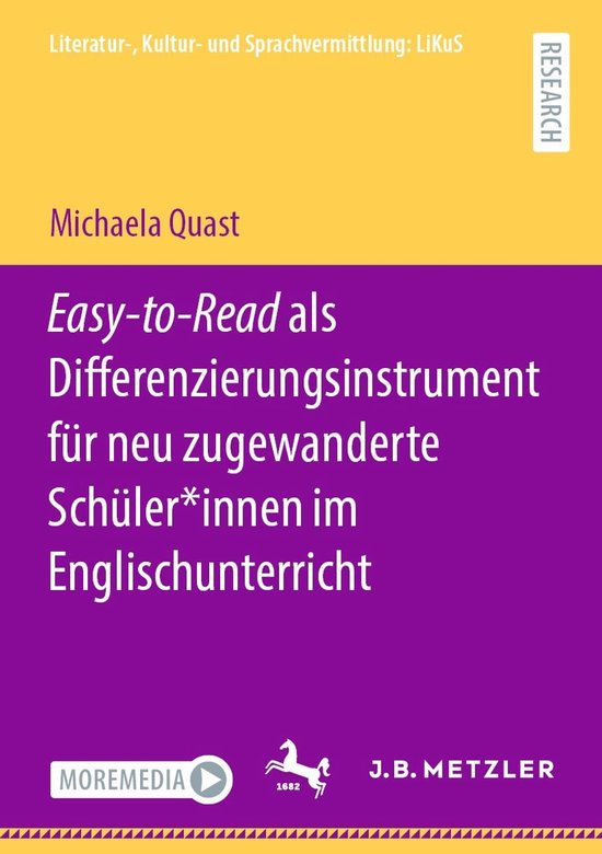 J.B. Metzler Humanities (German Language) - Easy-to-Read als ... - cover
