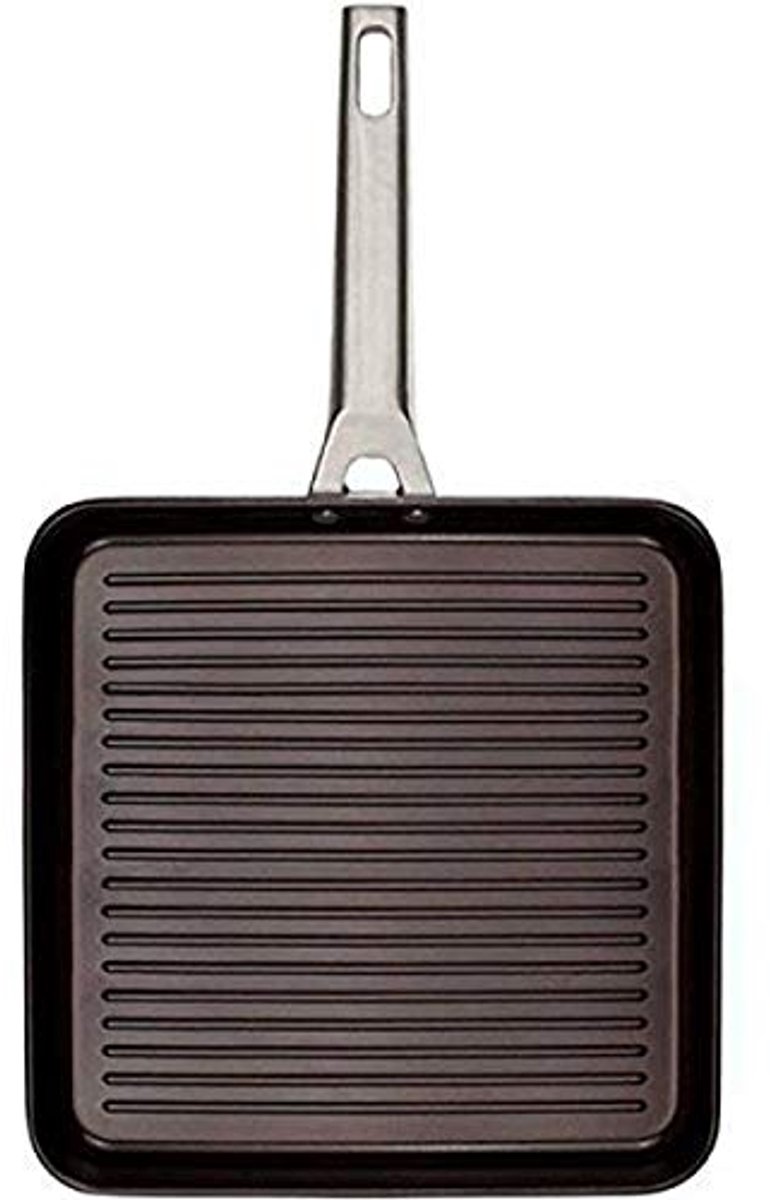 Gegoten Aluminium Grillpan 28 cm met Antiaanbaklaag voor Inductie