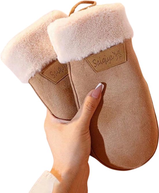 Gants chauffants confortables pour femmes – Épais, coupe-vent et compatibles avec les écrans tactiles