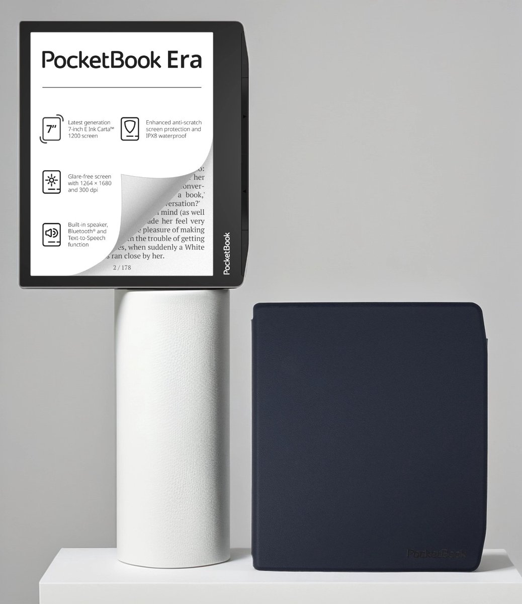 PocketBook Era 16 GB + Navy Blue hoesje (shell cover)