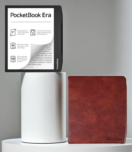 PocketBook Era 16 GB + Bruin hoesje (shell cover) - PocketBook - €265,00