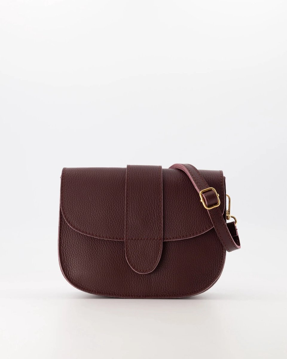 TAS - crossbody- bordeaux - leer