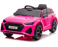 Audi RS6 - Elektrische kinderauto Audi - 1-zitter - Roze - Met afstandsbediening - Elektrische Auto voor kinderen