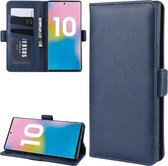 Samsung Galaxy Note 10 Plus hoesje (Note 10+), Luxe 3-in-1 bookcase, donkerblauw | GSM Hoesje / Telefoonhoesje Geschikt Voor: Samsung Galaxy Note 10 Plus (Note 10+)