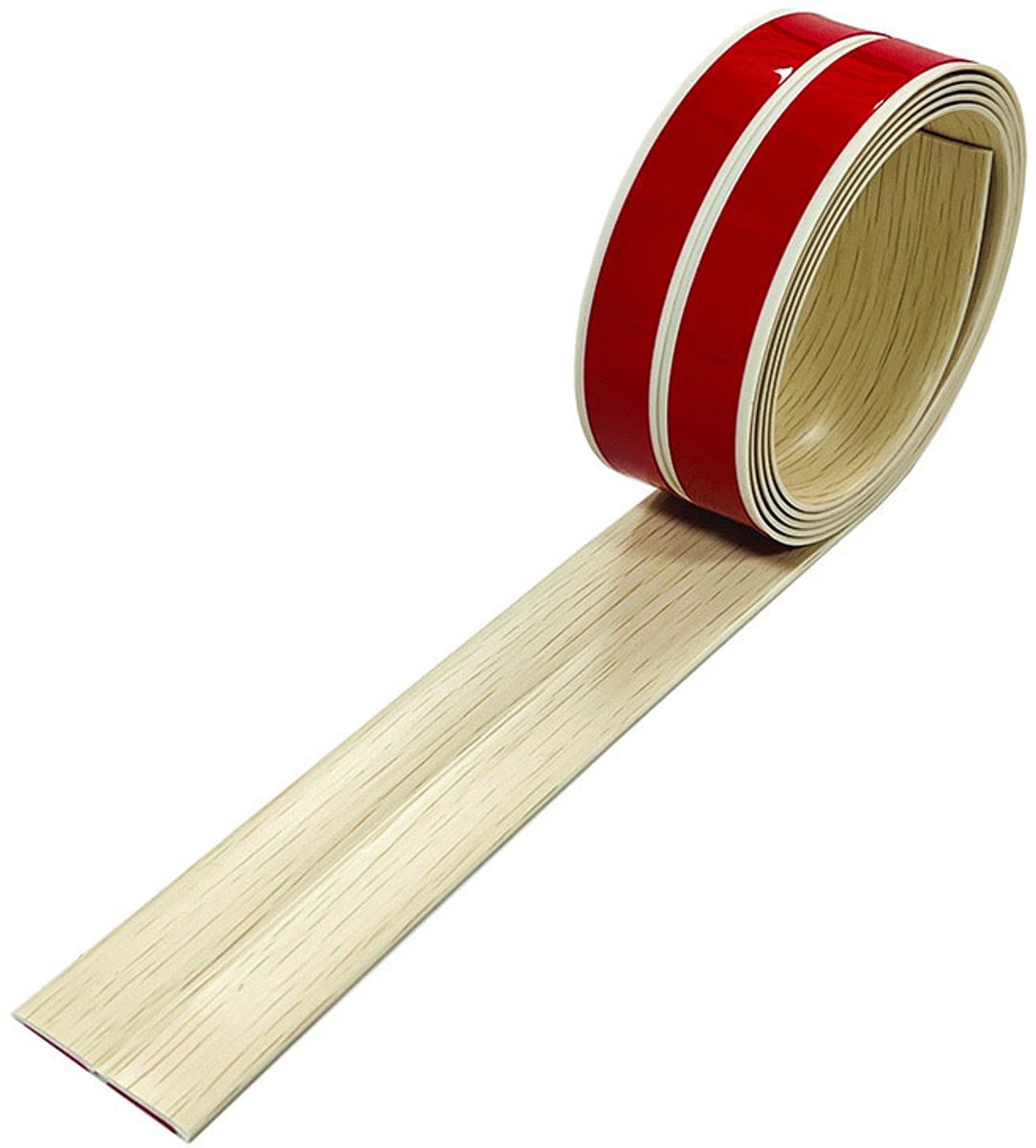 PVC-randstroken voor houten vloeren, zelfklevende randstroken voor tegels, randnaden en voegen - esdoornnerf, 3 meter * 4 cm