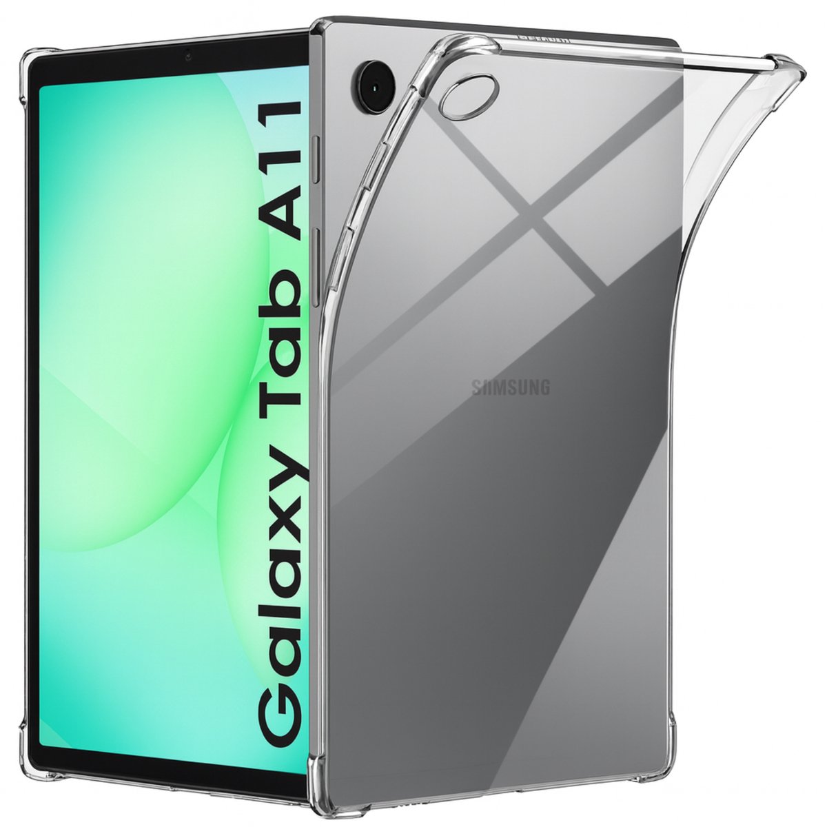 Hoesje voor Samsung Galaxy Tab A11 - backcover Shockproof siliconen Transparant