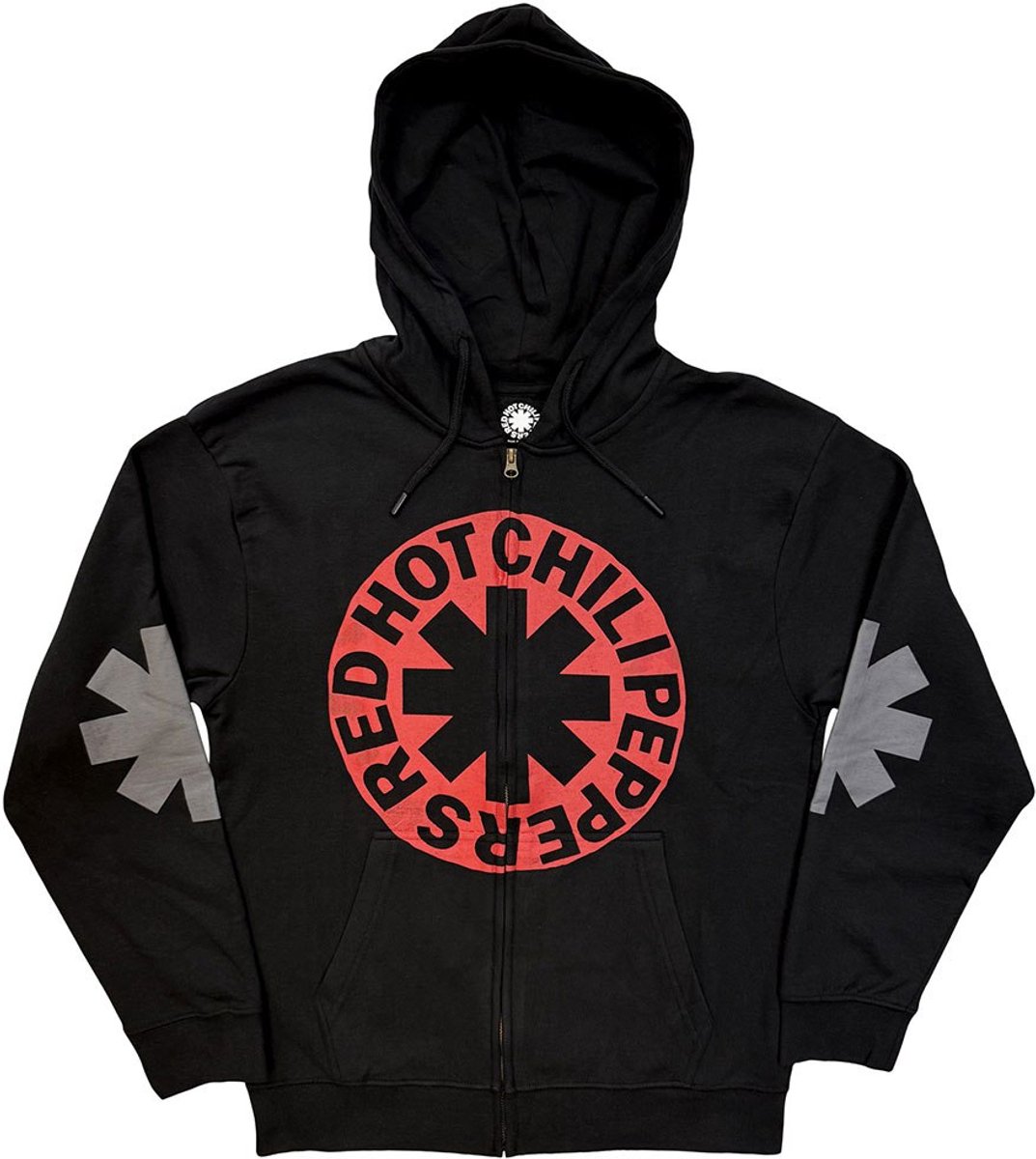 Red Hot Chili Peppers - Asterisk Circle Vest met capuchon - 2XL - Zwart