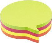 Info Notes - notes autocollantes en forme - 70x70mm - bulle de dialogue - assorties - 200 feuilles