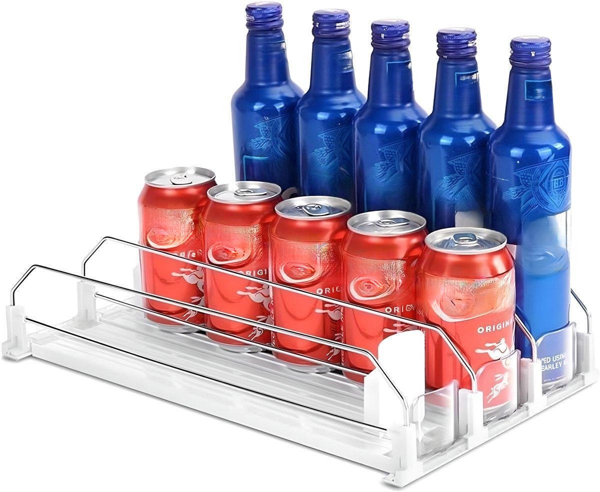 BlueTime - Koelkast Organizer - Koelkast- Opbergbox - Opbergkast - Koelkast - Keuken Organizers - Schuiflades - Blikjes Organizer