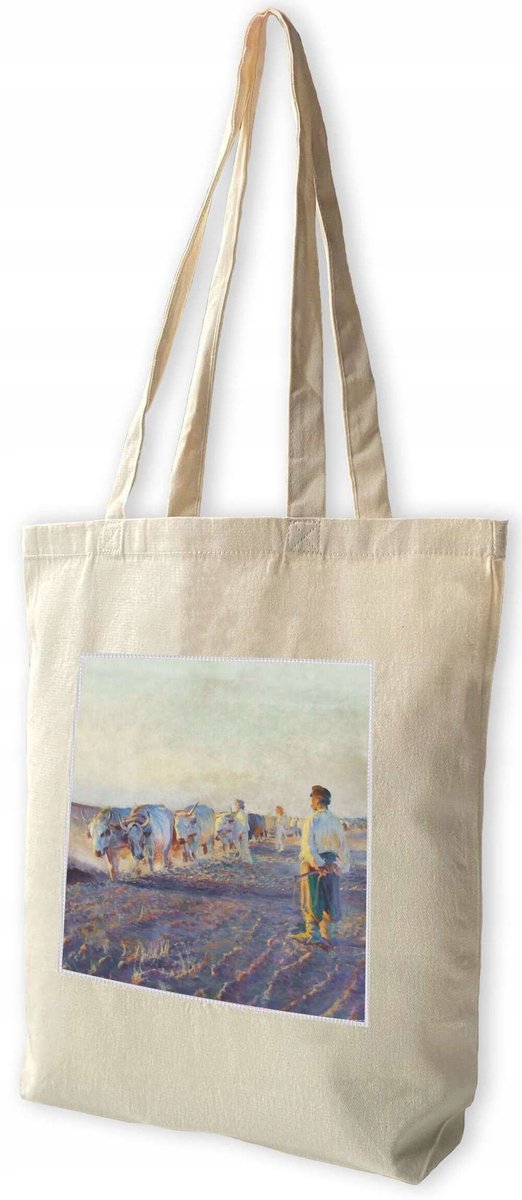 Shopper met Orka-print - Canvas, 38x41cm