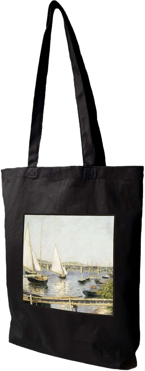 Shopper Tas met Gustave Caillebotte "Zeilboten in Argenteuil" Print