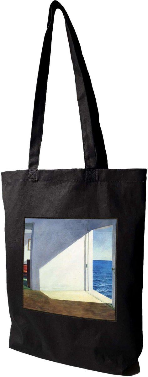 Shopper Tas met Edward Hopper 'Kamers aan Zee' Print - 38x41cm