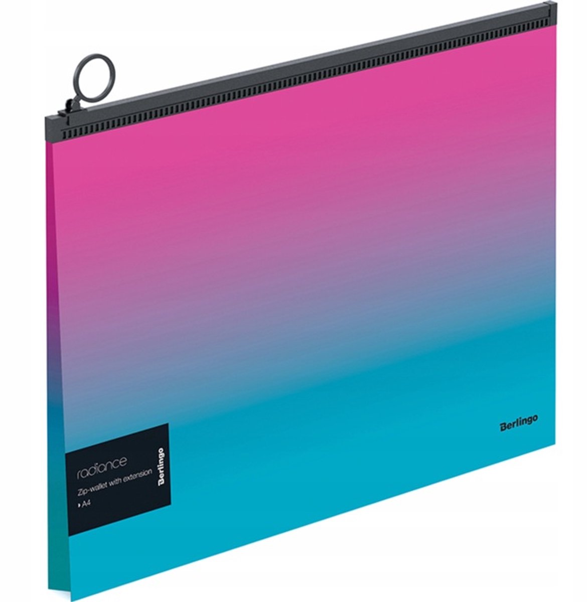 Berlingo Map met Rits A4+ Roze-Blauw