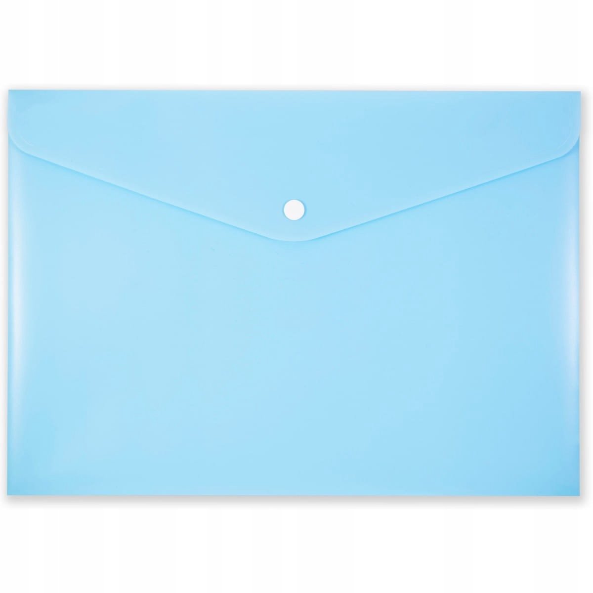 Penmate Pastel Blauwe A4 Map met Drukknoopsluiting - 5 Stuks