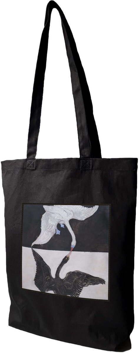 Shopper Tas met Zwaan Applicatie - Hilma af Klint Nr. 1