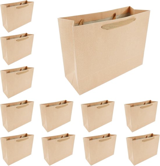 12 stuks neongeschenkzakjes, in het donker lichtgevende papieren zakken