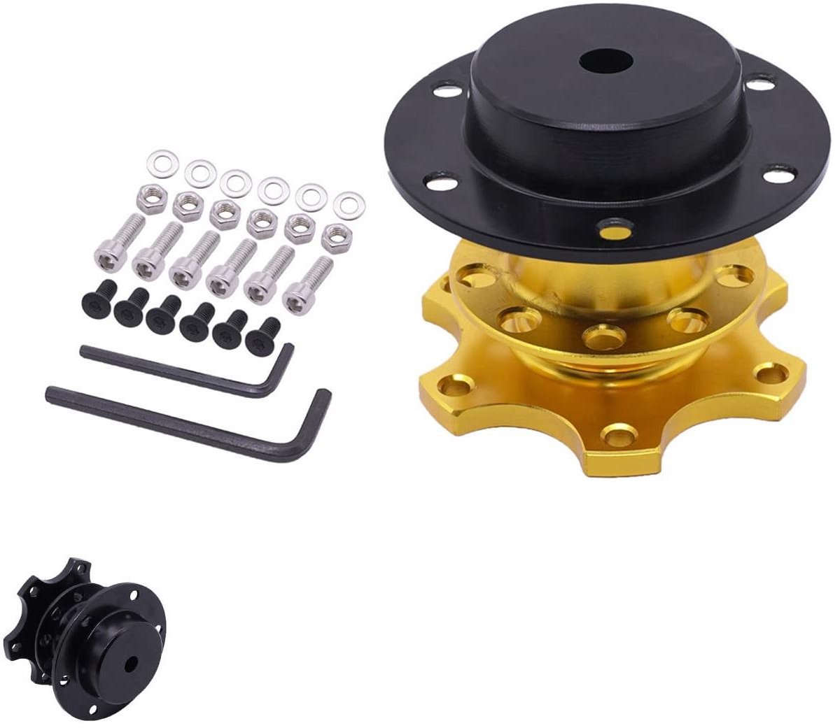 Stuurwiel Quick Release Hub Adapter - Racing Kit met 6 Gaten - Universeel Gebruik