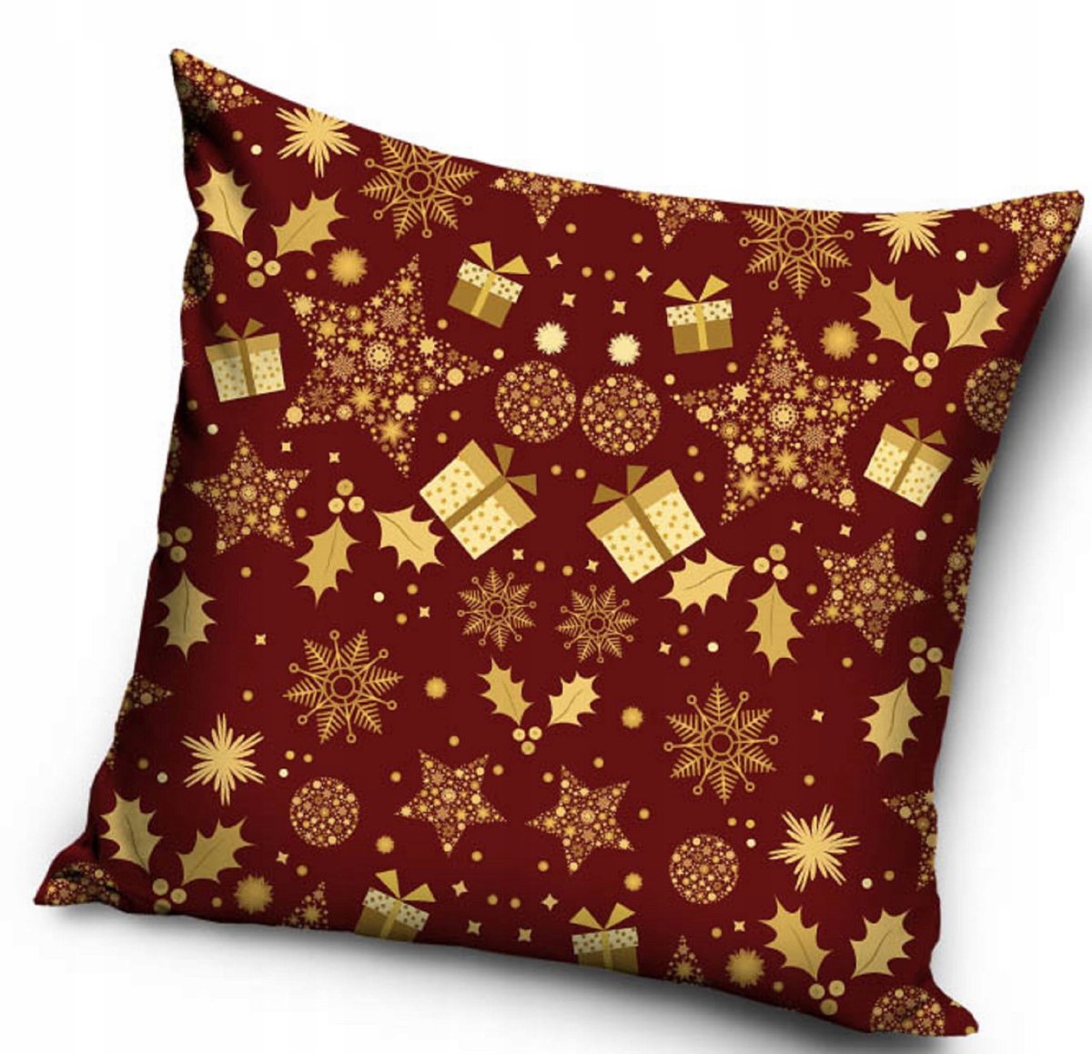 Kerst Kussenhoes 40x40 - Kerstboom & Cadeau - Zachte Stof