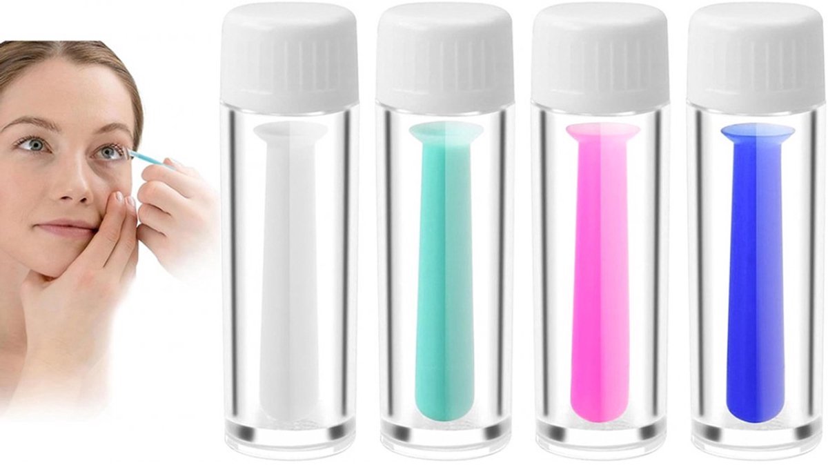 Lens zuignapje - Contactlens - 4 stuks - Lenzen Zuignap - Lens Ploffertje - Voor harde lenzen - Hergebruiken - Contactlenzen zuiger