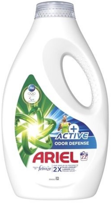 Ariel - Wasmiddel - Vloeibaar - Active+ Odor Defense - 22wb/990ml
