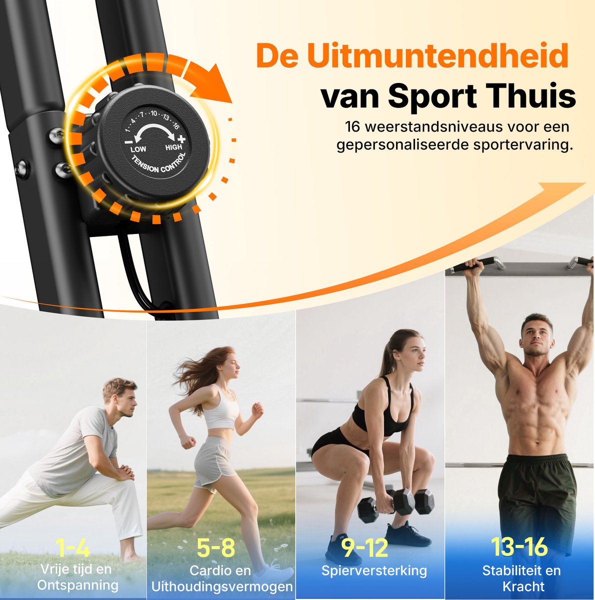 MERACH Stille Magnetische Hometrainer Met Luchtkussenzadel & App - Stabiel Tot 150 Kg - Perfect Voor Thuis