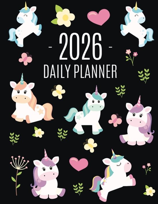 Unicorn Daily Planner 2026 - cover