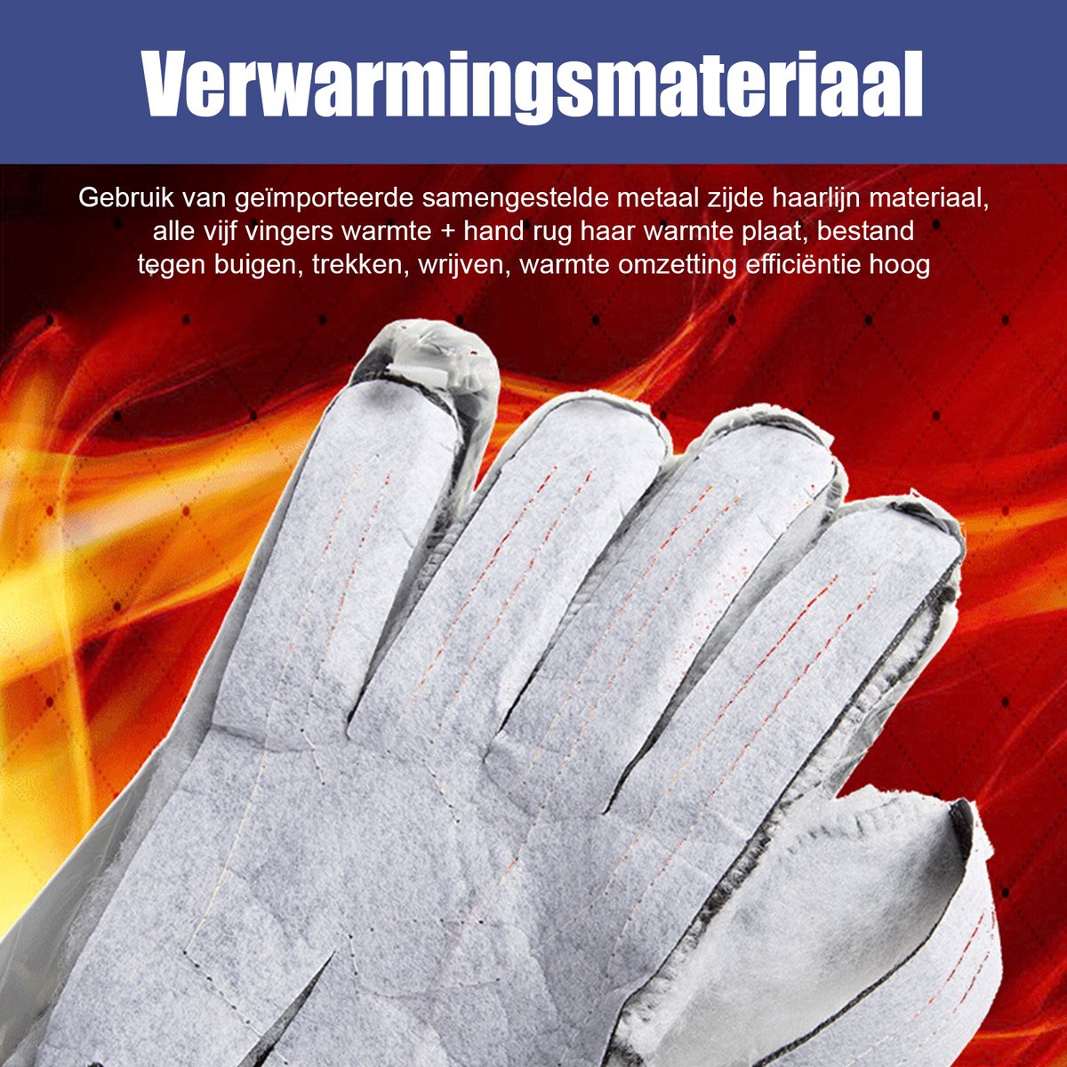 QTTVBTNA - Verwarmde handschoenen - Slimme Elektrische Handschoenen - Volledige Vingers & Handrug Verwarming - Waterdicht - Touchscreen - Outdoor winter bescherming - Zwart - L - 1 Paar — cadeau in Sport & Outdoor - foto 6
