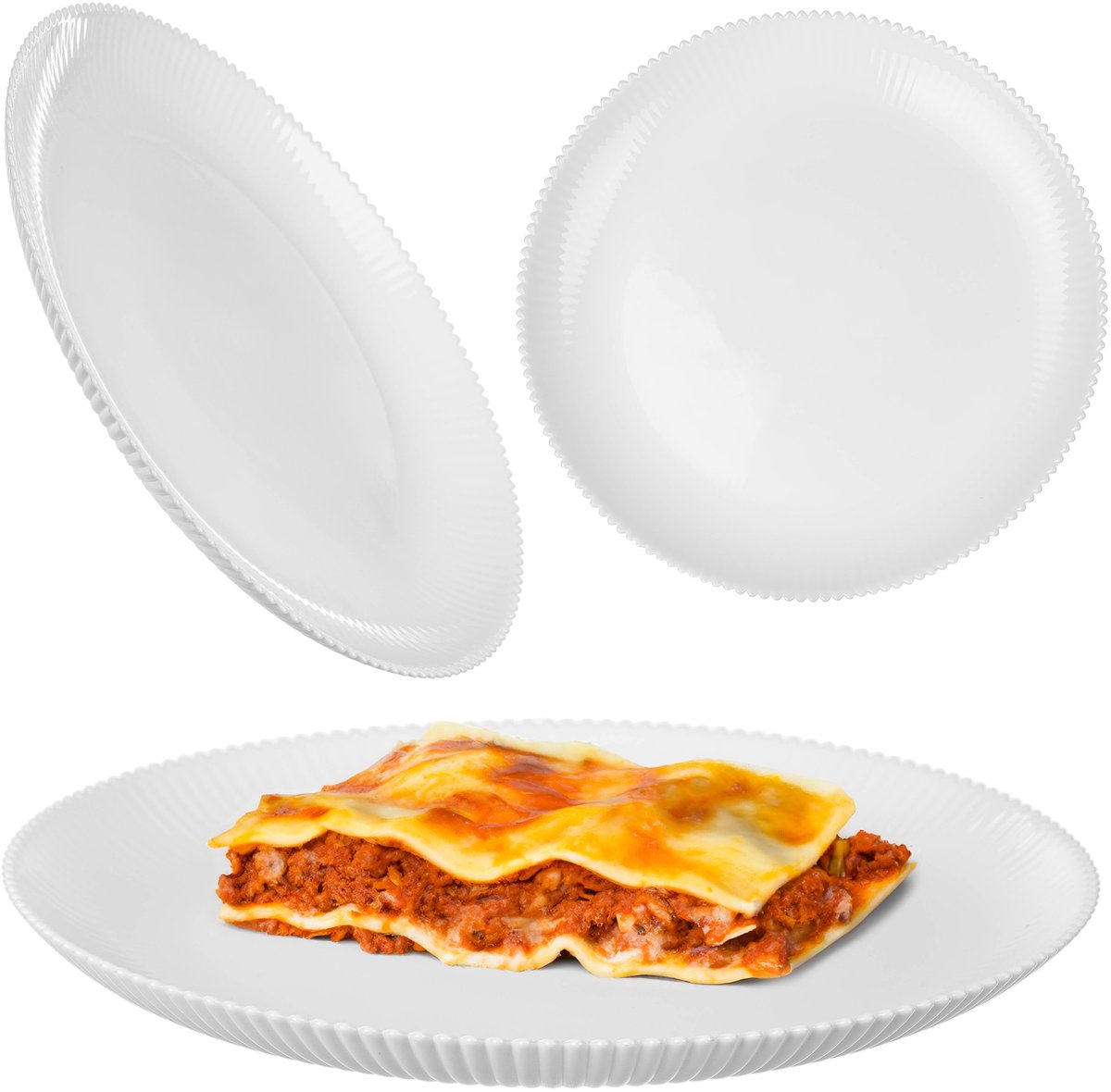 KADAX Aurora 26,5cm ondiep bord 37482 wit 1 st. K16367