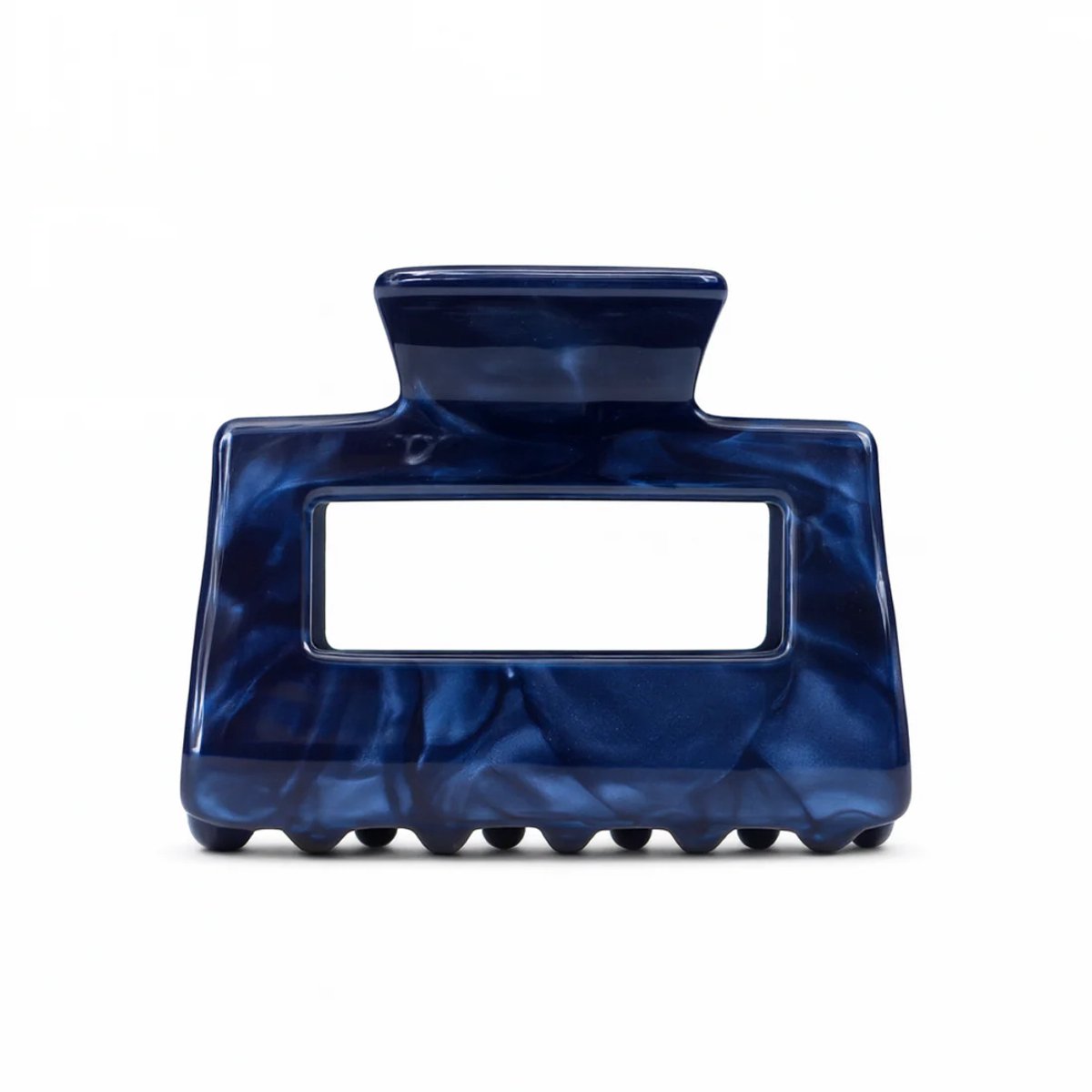 Moonie's Lilly haarklem in Dark ocean - Blauw - 5.5 cm - Haarklemmen - Haaraccessoires - Acetaat