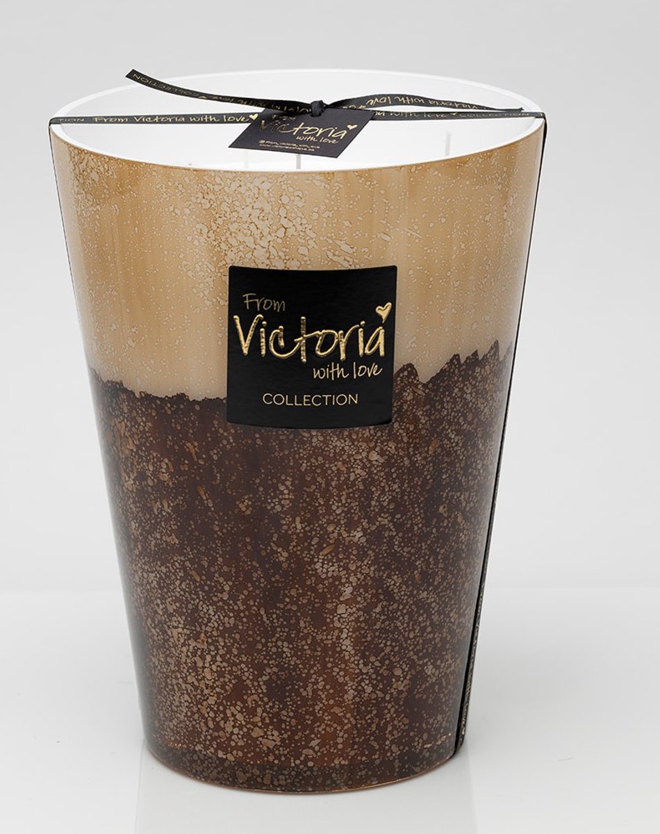 Victoria with Love kaars - Lava Brown - Maat XL- geurkaars