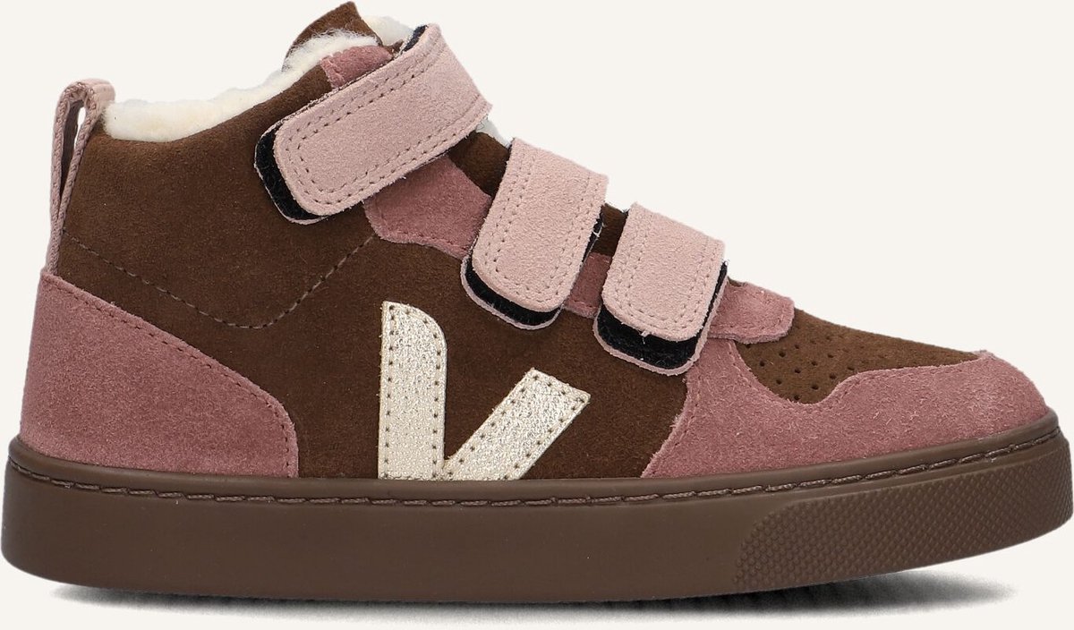 VEJA Small V-10 Mid Sneakers - Meisjes - Bruin - Maat 30