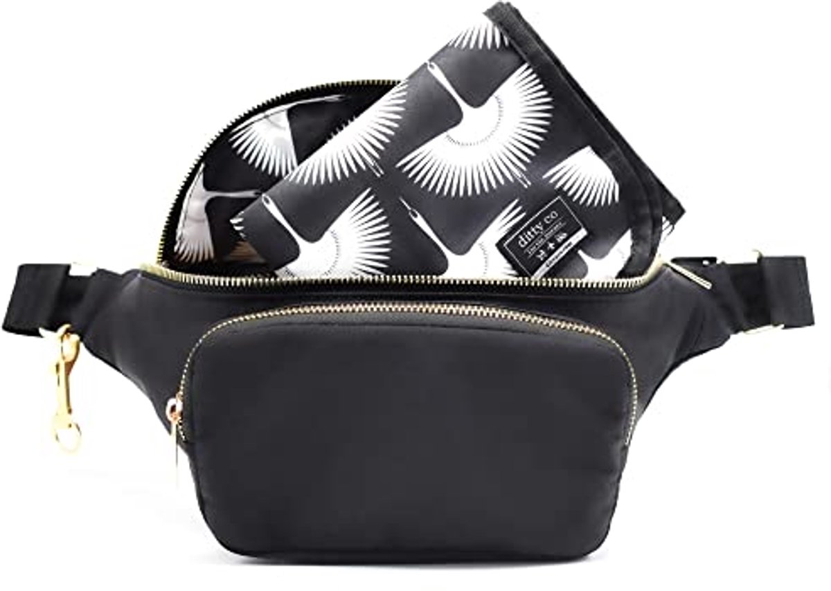 Kleine luiertas met draagbaar aankleedkussen - Crossbody tassen voor vrouwen - Baby veeg houder en essentials voor onderweg