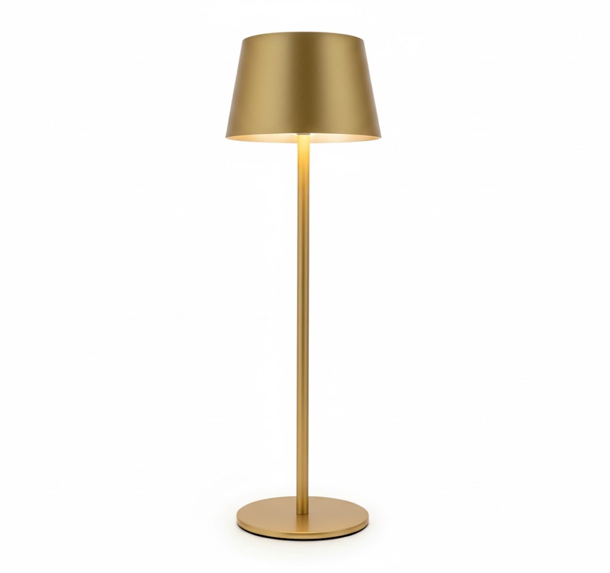 OMNIEXA Tafellamp – Goud – Draadloos & Dimmen via Touch – 3 Lichtstanden