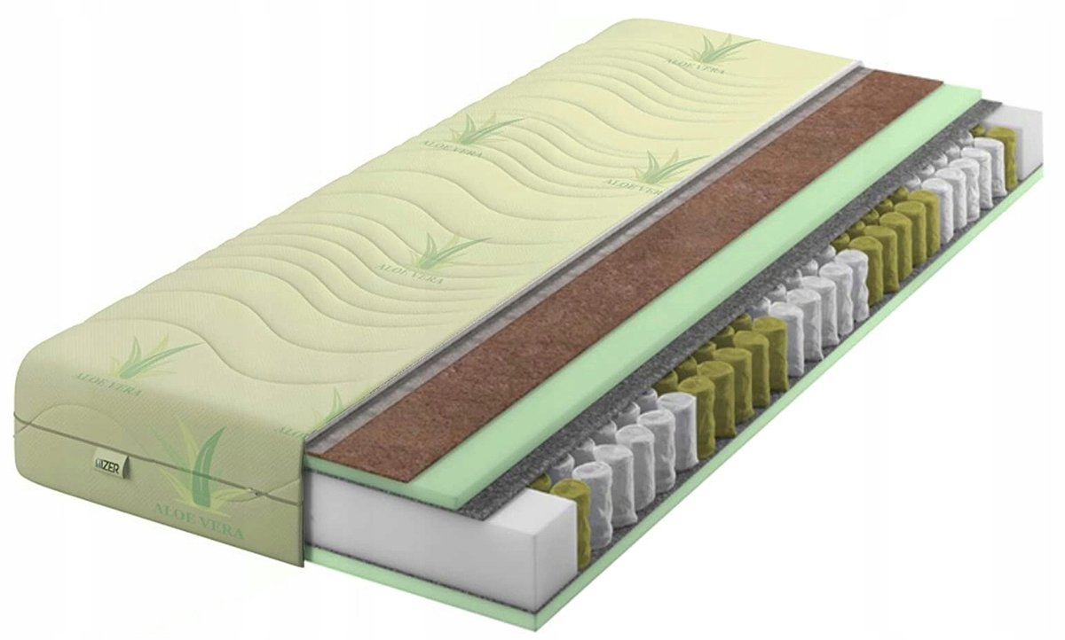Matras 160x200 Pocketvering Aloe Vera Kokos H3/H4 20cm