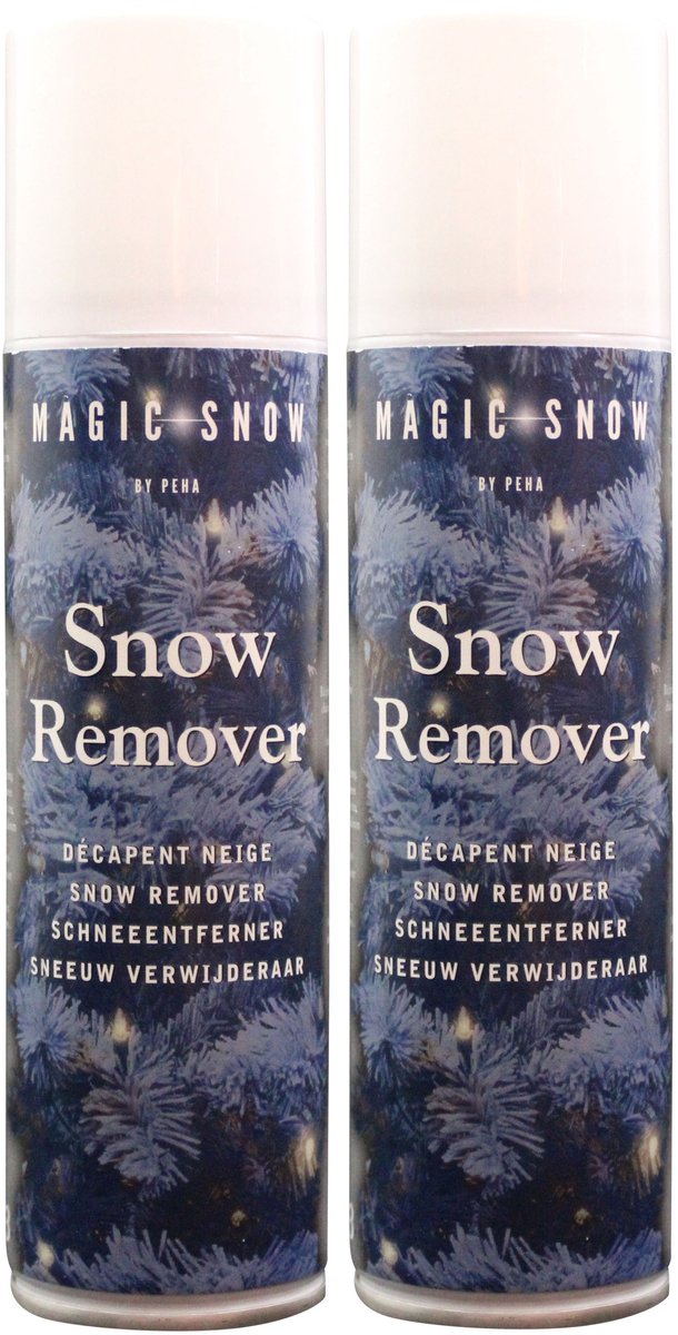 Peha sneeuw remover/verwijderaar - 2x - spray - 125 ml