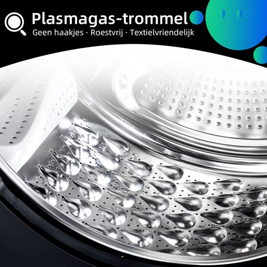 CHiQ CW07123863AX - Wasmachine - 7 KG - Space Pro - 16 programma's - AI Smart - Stoomwassen & Quick Wash - 12 jaar garantie op motor - Energieklasse A - 2025 Nieuw