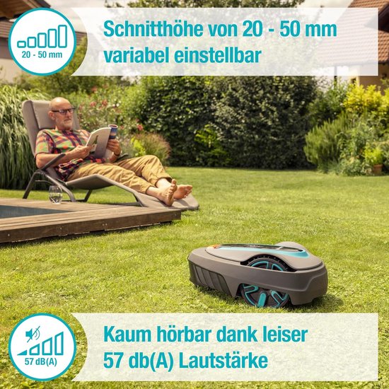 Gardena Smart Sileno Life Robotmaaier 750 m² Set & ZoneProtect - Flexibele en Tijdelijke Uitsluiting van Maaizones - Compatibel met Sileno Minimo, City en Life (15021-20) Indsutrialhome van Merkloos	 — afbeelding 2