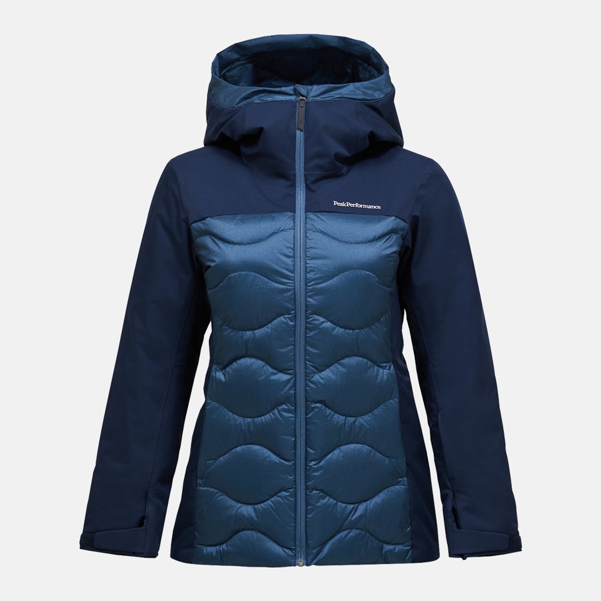 PEAK PERFORMANCE SILVERCHUTE HELIUM DOWN JACKET W shadow mountain lake Blauw