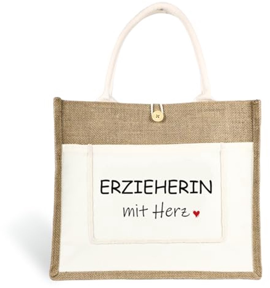Gepersonaliseerde Jute Tas om te Beschilderen - Shopper Tote Bag