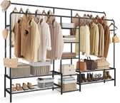 SoBuy Kleiderständer KLS03, verstellbarer offener Kleiderschrank für